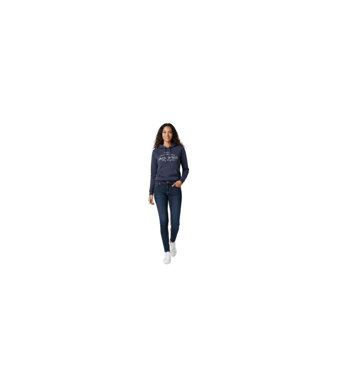 Sweat À Capuche Motif/style Graphique Femme Bleu Marine Jack Wills-1