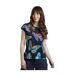 Womens/ladies paw paw butterfly t-shirt dark blue Weird Fish-3
