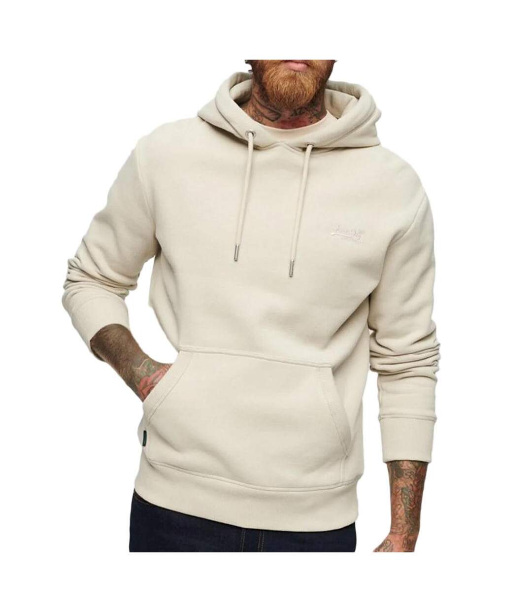 Sweat Beige Homme Superdry Essential Logo - 3XL-1