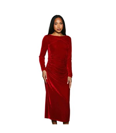 Robe mi-longue femme rouge Principles