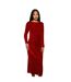 Robe mi-longue femme rouge Principles-1