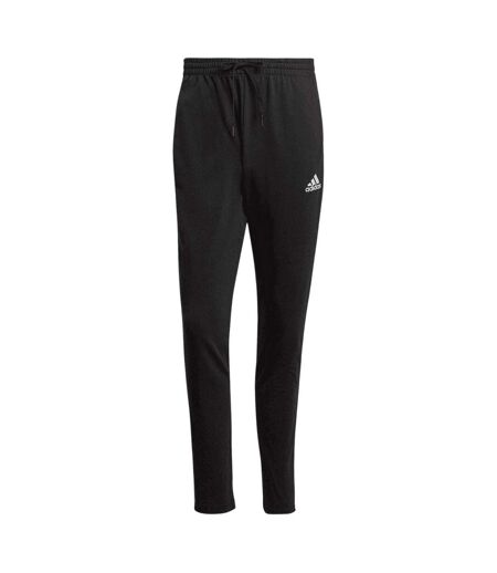 Mens Essentials 3 Stripes Joggers Black Adidas