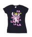 Disney T-shirt en coton Femmes/Ladies Lilo & Stitch Angel Fa La La (Bleu marine) - UTBI26069-1