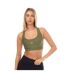 Womens/ladies Series-3 Active Sports Bra Khaki Green Skins-3