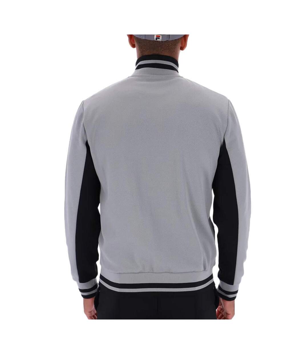 Veste de survêtement gris/noir homme fila tiebreaker - l-2