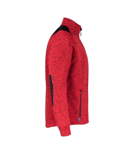 Projob Mens Heathered Fleece Jacket (Red) - UTUB807