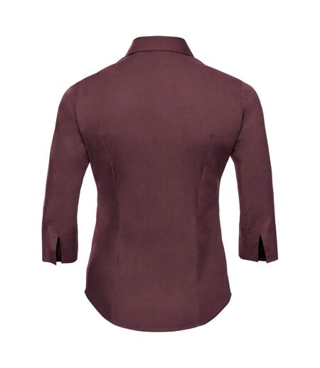 Collection Chemisier À Manches 3/4 Femme Bordeaux Russell