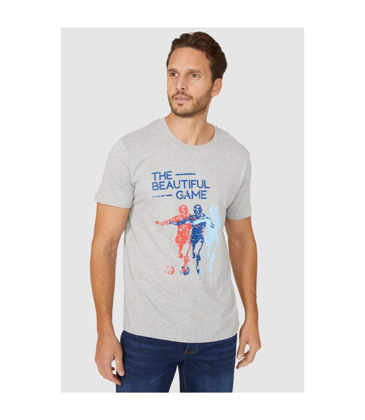 Maine - T-shirt THE BEAUTIFUL GAME - Homme (Gris chiné) - UTDH3744