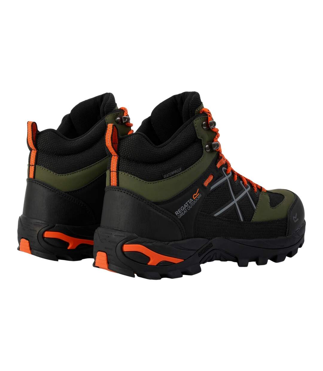 Bottines De Marche Samaris Homme Vert Cyprès Orange Flamboyant Regatta-2