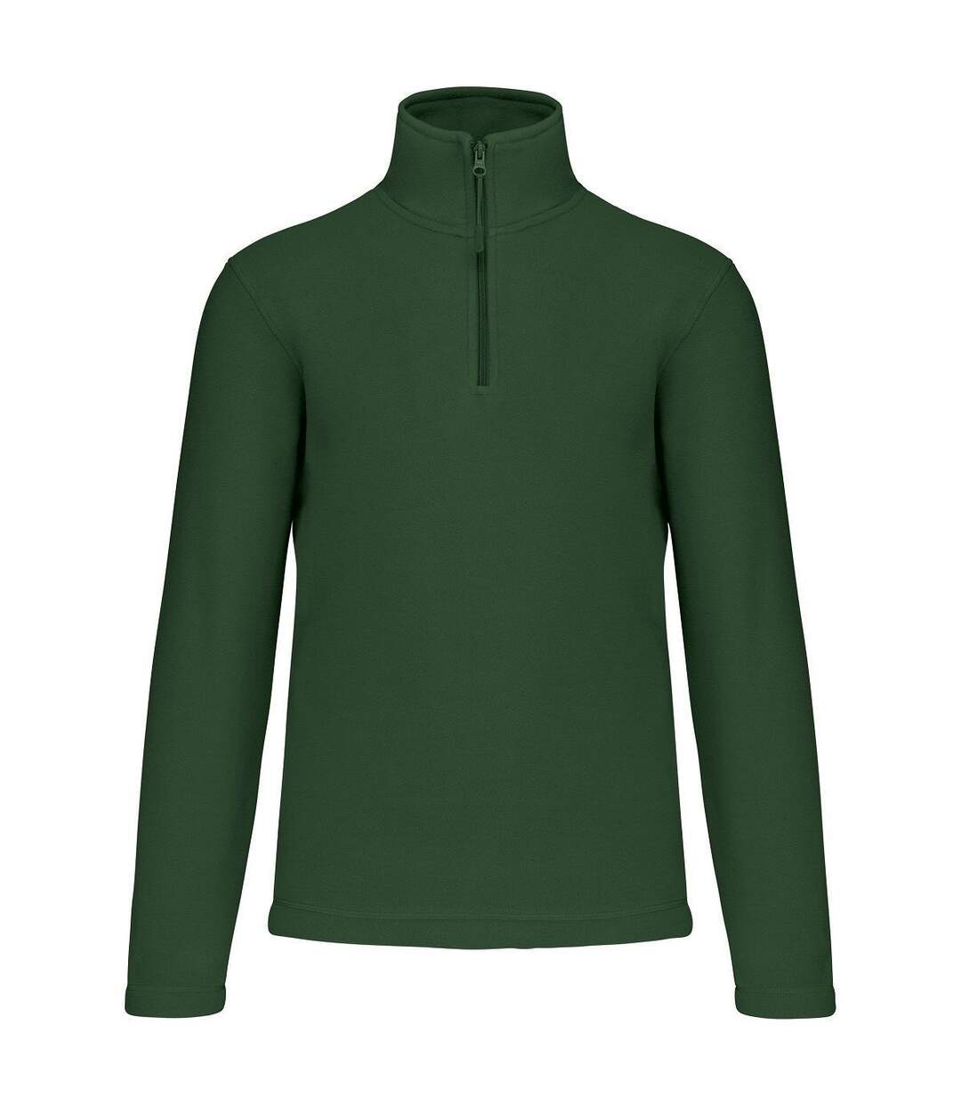 Sweat micropolaire zippé - Homme - K912 - vert foncé