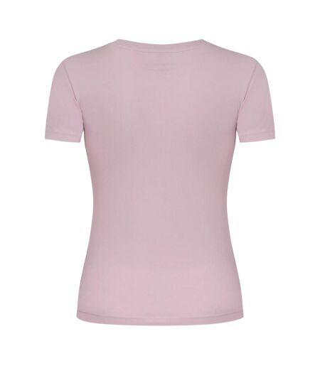 Womens/ladies Star Print Slim T-shirt Lilac Guess