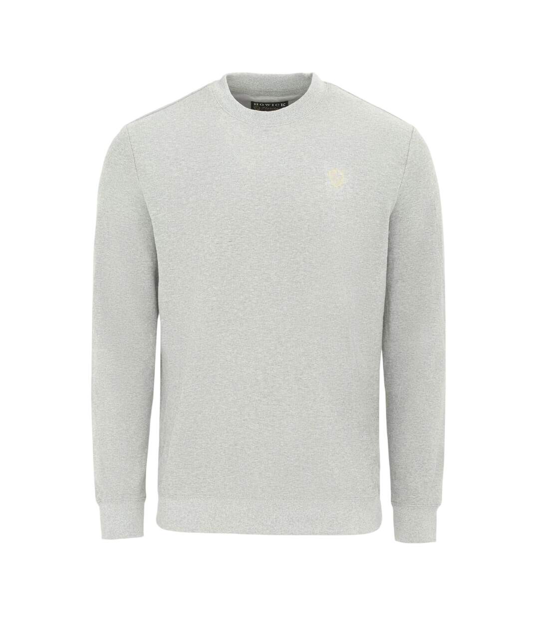Sweat Motif/style Logo Homme Gris Clair Chiné Howick-1