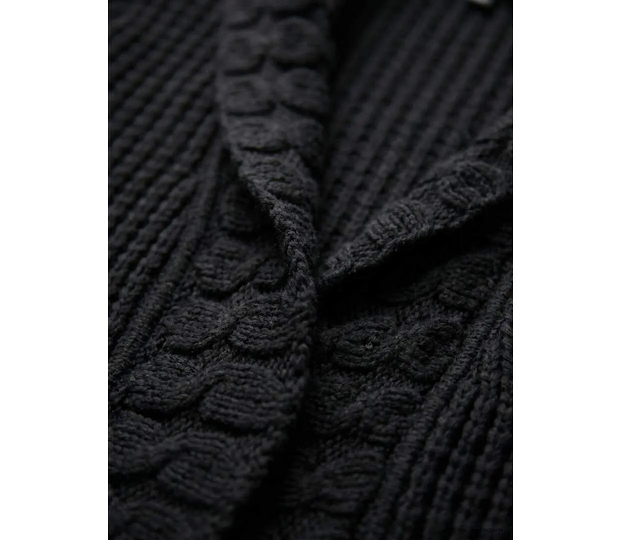 Gilet Femme Maille Douce Noir (Réf. AH1173N)-3