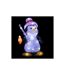 Décoration Lumineuse Pingouin 25cm Blanc-1