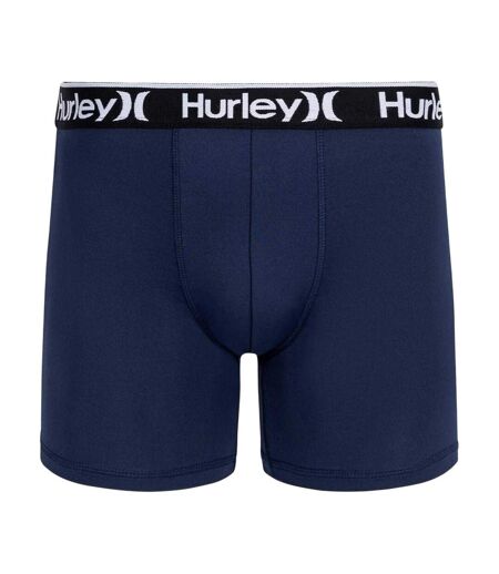 Lot De 3  Boxers Motif/style Uni Homme Bleu Marine Gris Noir Hurley