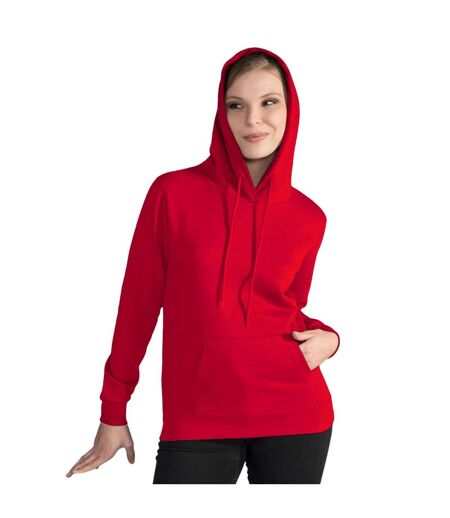 Sweatshirt À Capuche Femme Rouge Blanc SG