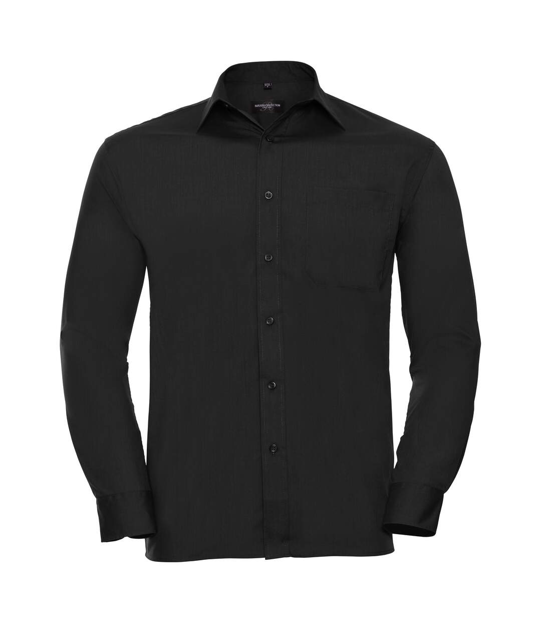 Collection Mens Long Sleeve Shirt Black Russell-2