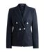 Womens/ladies Flecked Regular Blazer Dark Blue Boss-2