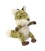 House Of Paws Tweed Plush Fox Dog Toy (Green) (One Size) - UTBZ3546