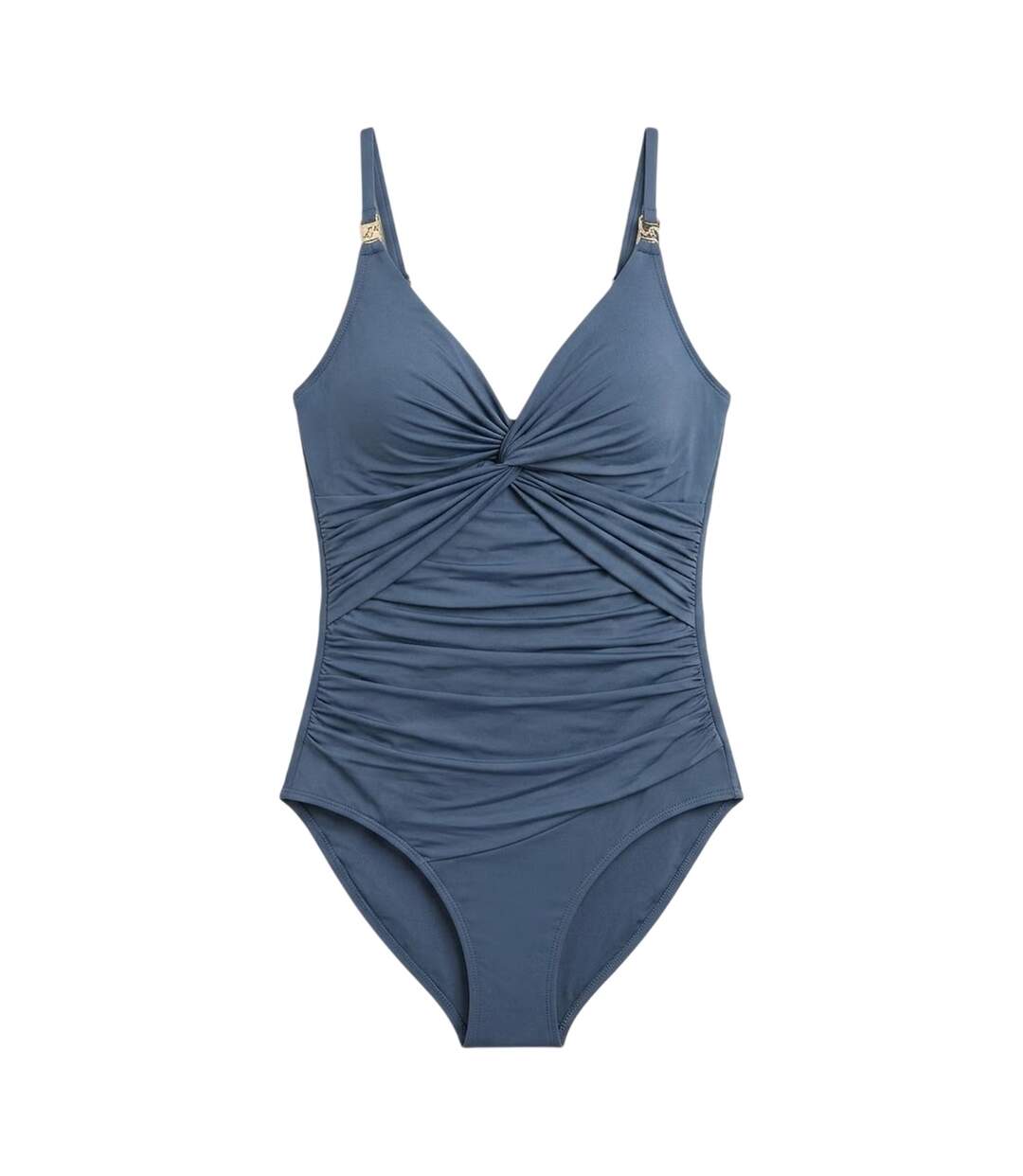 Womens/ladies Icon Tummy Control One Piece Swimsuit Pewter Biba-2