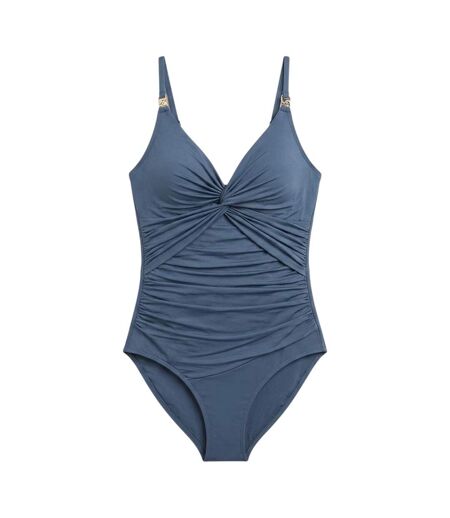 Womens/ladies Icon Tummy Control One Piece Swimsuit Pewter Biba