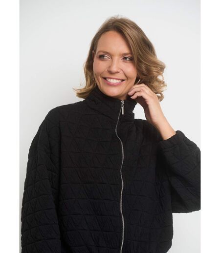 Veste zippée matelassée avec col montant