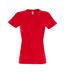 SOLS - T-shirt manches courtes IMPERIAL - Femme (Rouge) - UTPC291