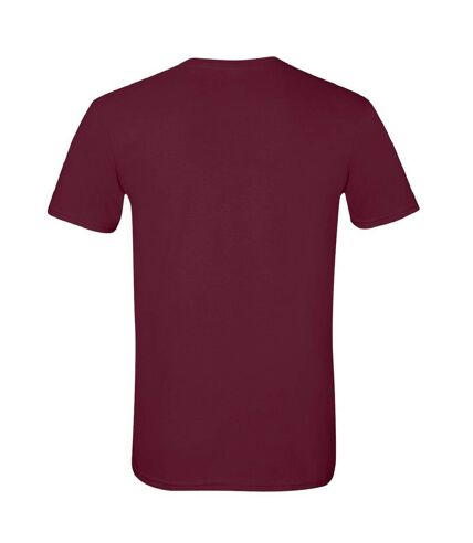 T-shirt manches courtes homme bordeaux Gildan