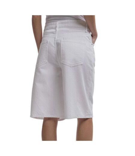 Bermuda en jean blanc femme teddy smith tomboy