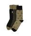X3 paires de chaussettes kaki/noir homme serge blanco chv- 39/42-1