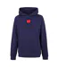 Mens Cotton Blend Pullover Hoodie Navy Hugo-2