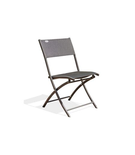 Chaise de Jardin Pliante Boston 82cm Gris Anthracite