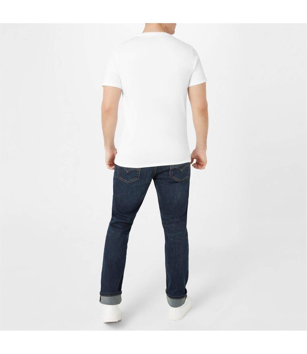 Mens Batwing Logo T-shirt White Levis-3