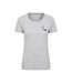 Womens/ladies Lake District Tree Ring Organic T-shirt Grey Mountain Warehouse-1