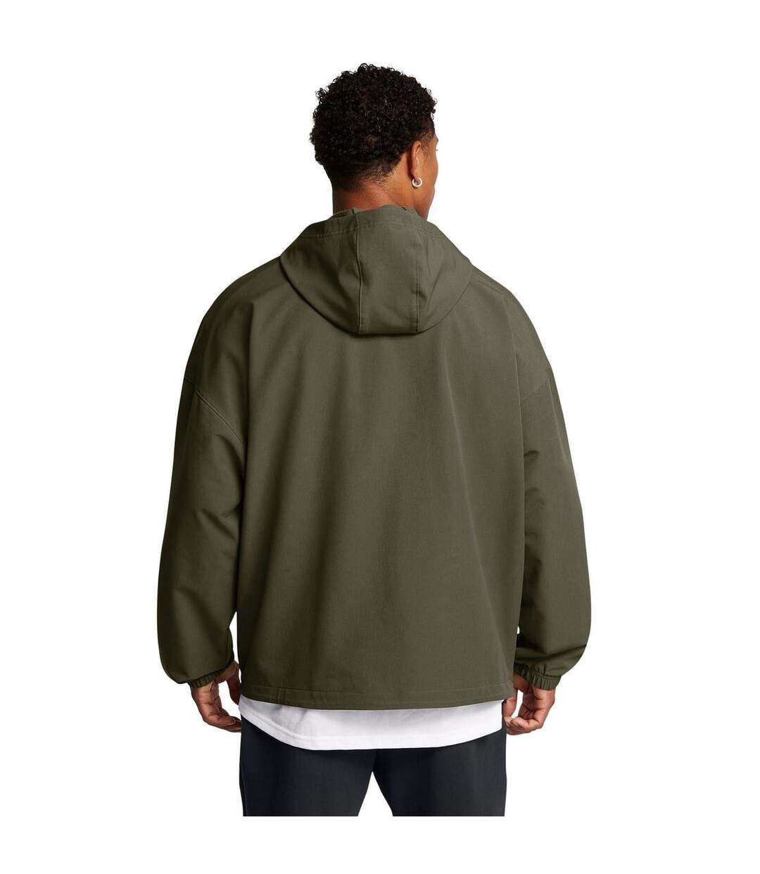 Mens Relaxed Fit Hoodie Green Under Armour-3