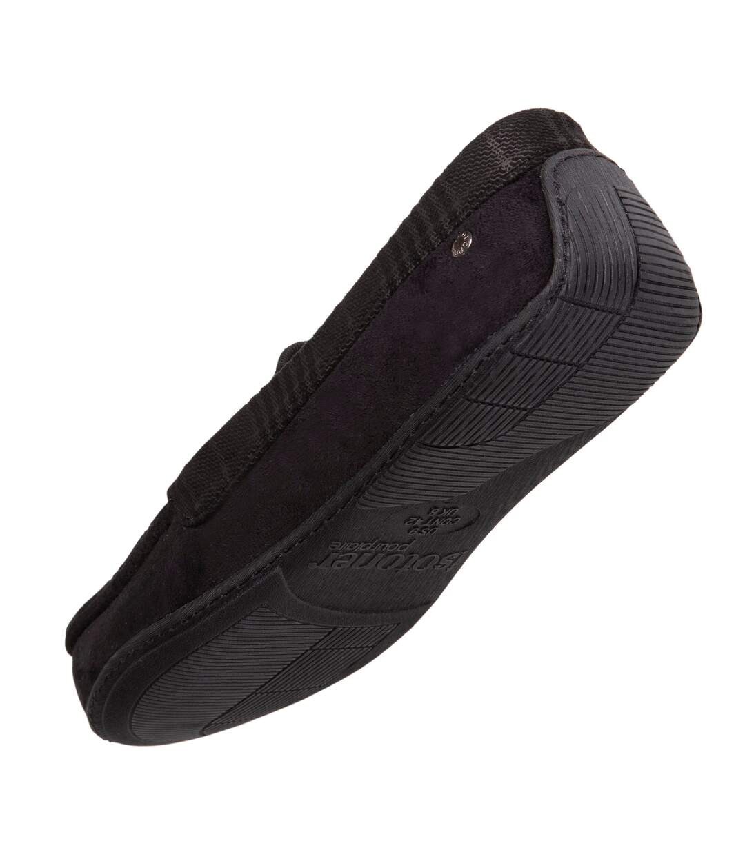 Isotoner Chaussons Mocassins homme en suédine, semelle gomme-5