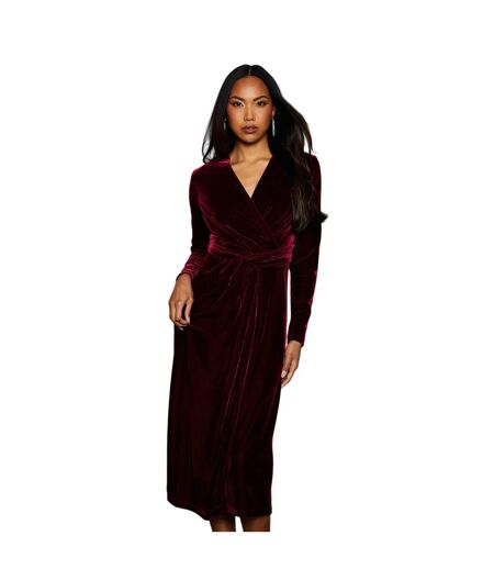 Robe mi-longue femme rose baie Principles