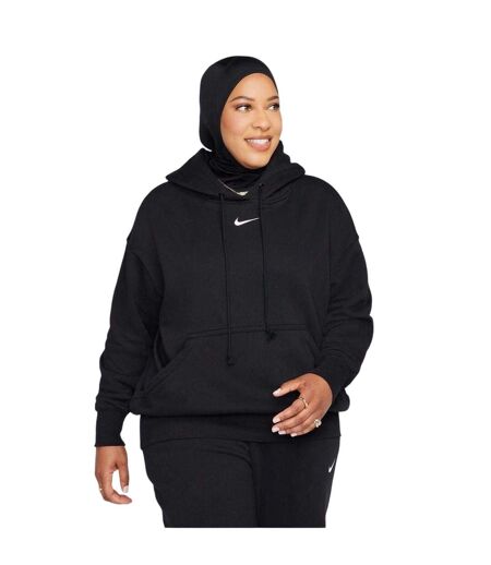 Sweat À Capuche Motif/style Phénix Femme Noir Blanc Nike
