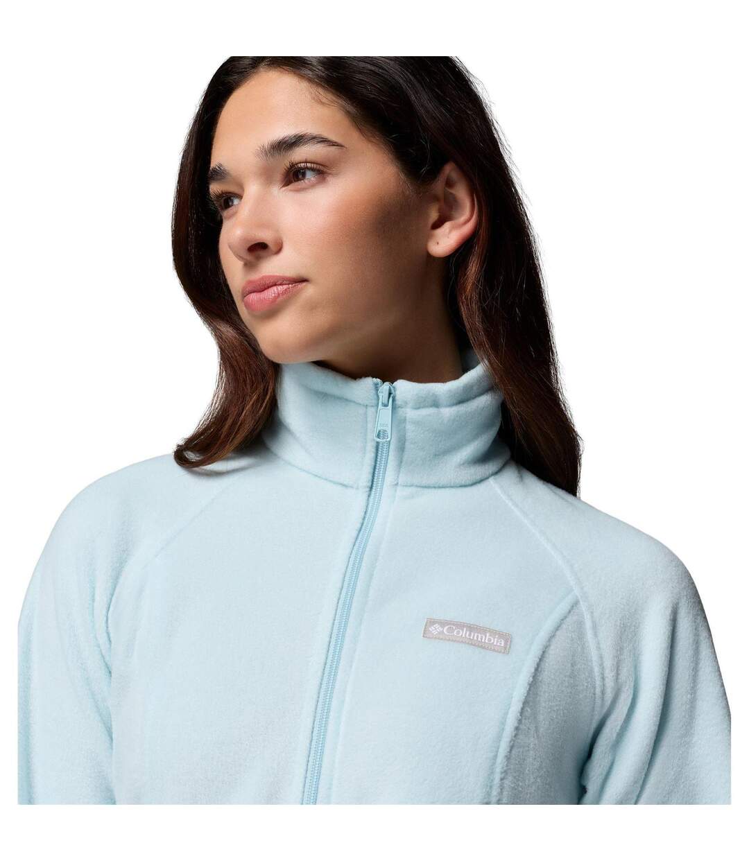 Womens/ladies Springs Full Zip Fleece Jacket Light Marine Columbia-4