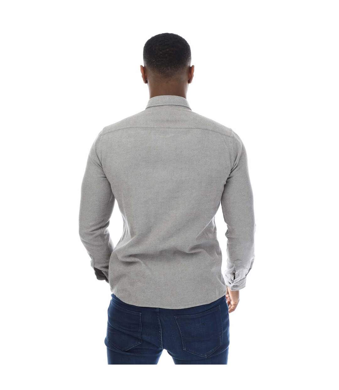 Mens S-roan Shirt Grey Boss-3