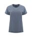 Womens/ladies Husky T-shirt Denim Blue Roly-1