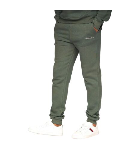 Pantalons de jogging traymax homme vert kaki / beige gris Crosshatch Crosshatch