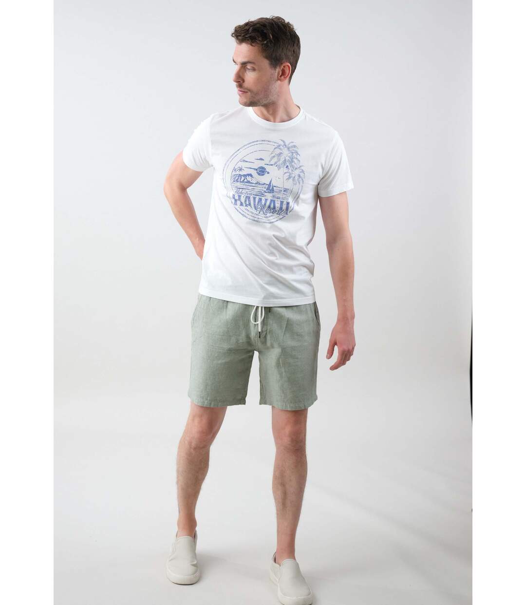 T-shirt tropical pour homme homme en coton MAHALO-2