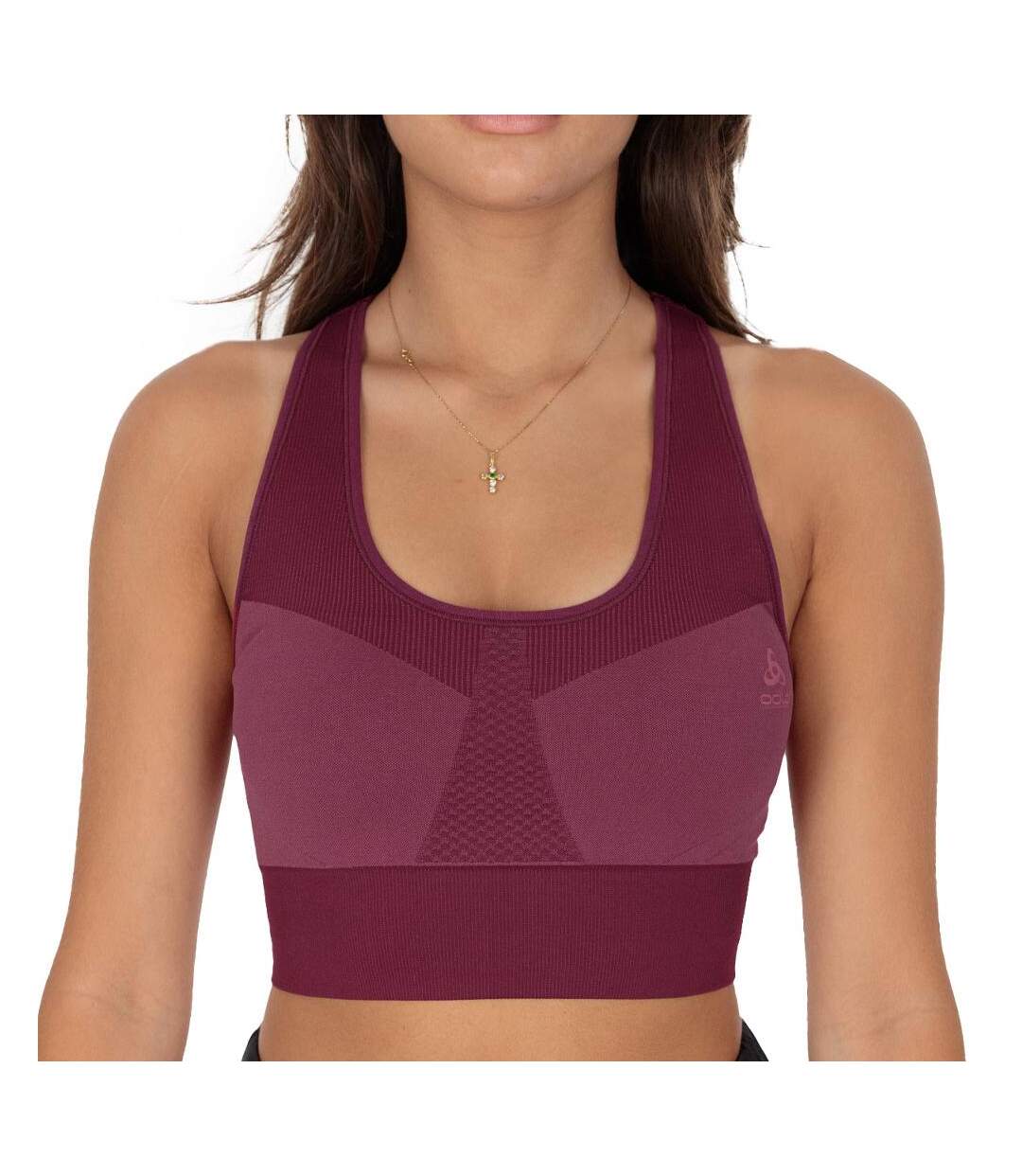 Brassière Rouge Femme Odlo Seamless - XS-1