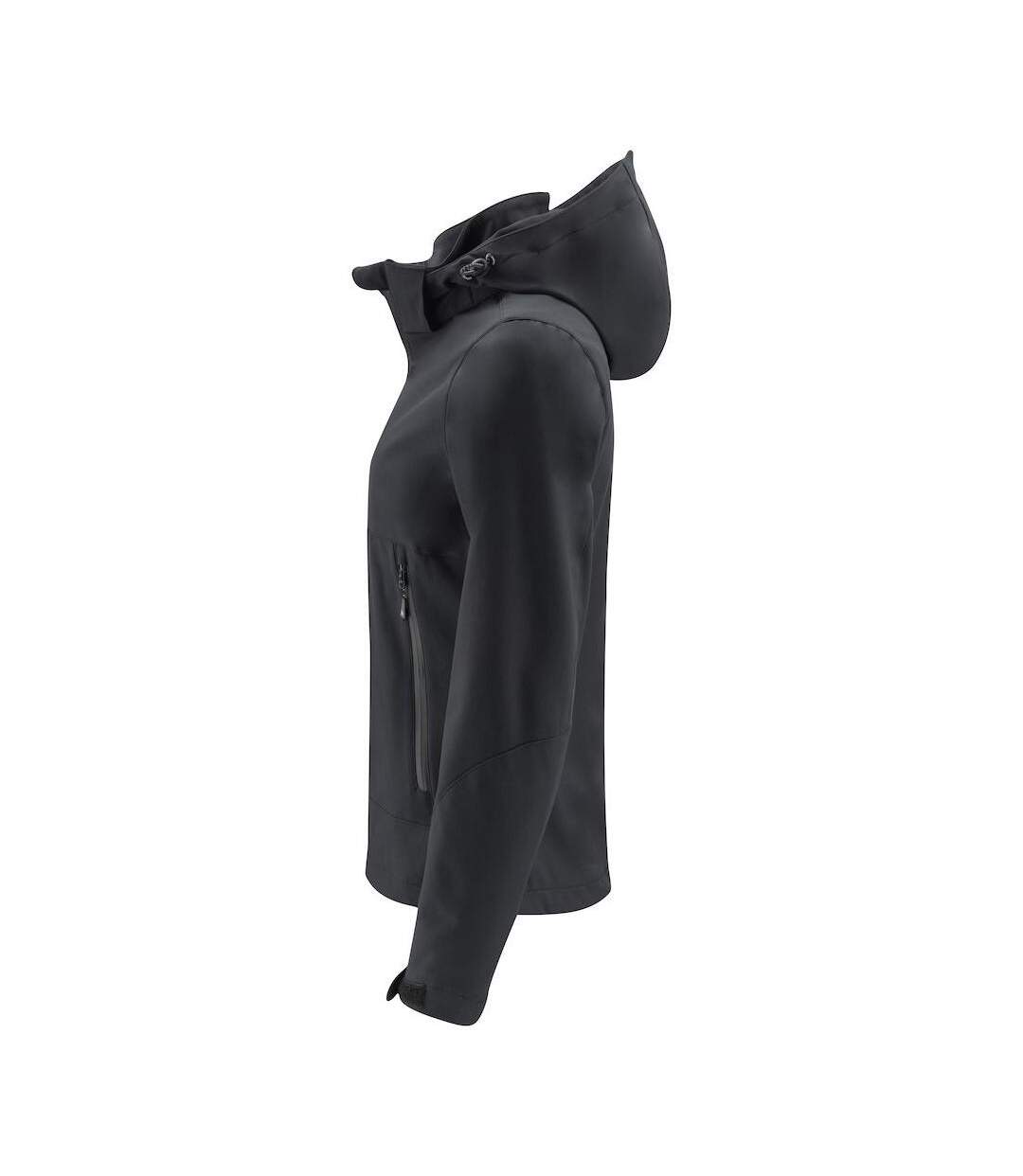 Womens/ladies Lodgetown Soft Shell Jacket Black James Harvest-3