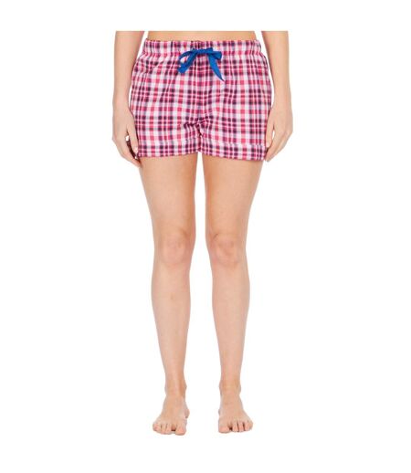 Forever Dreaming Womens/Ladies Check Patterned Pyjama Shorts (Pink Check)