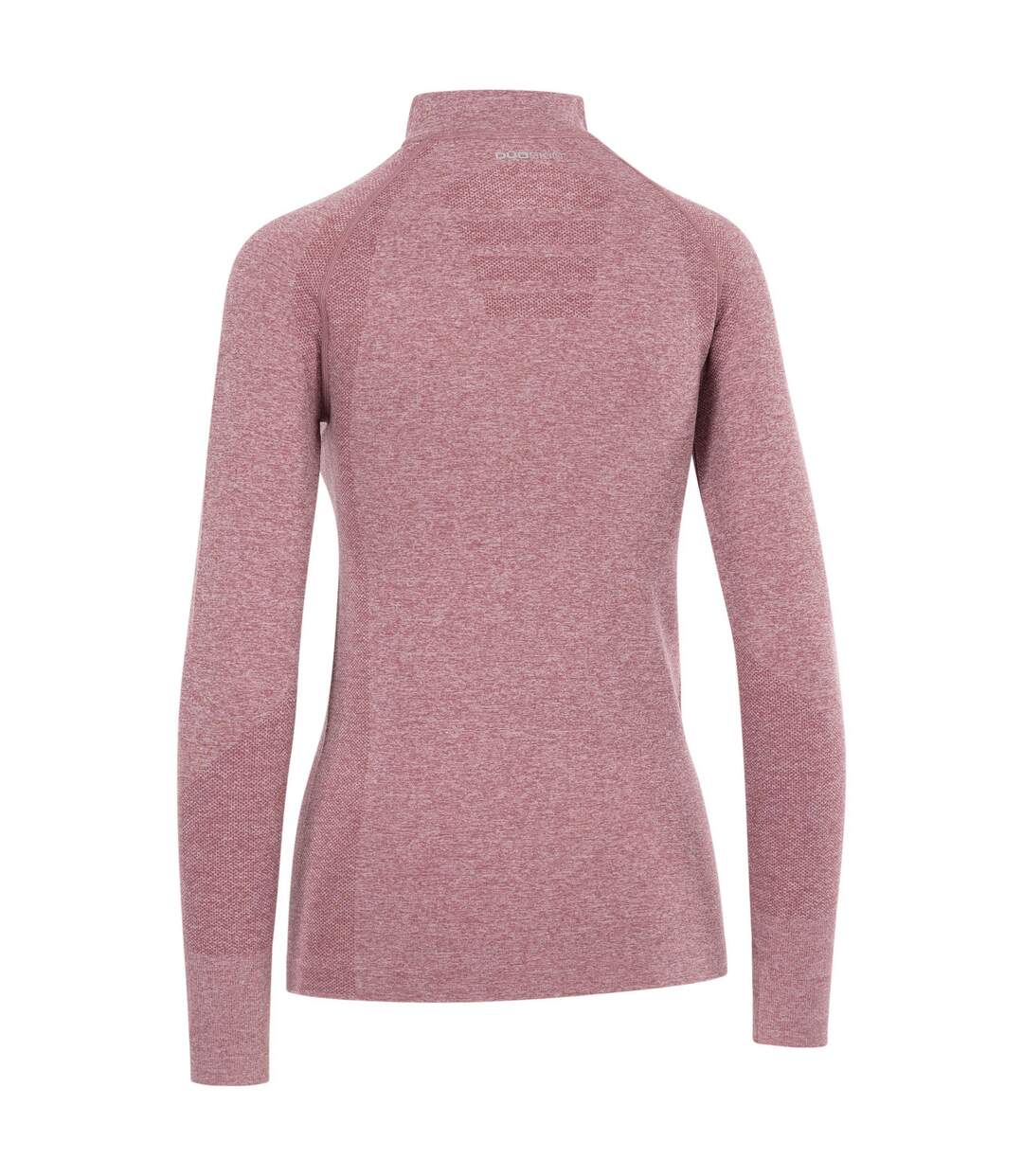 Womens/ladies pelina half zip long-sleeved active top rose tone Trespass-2