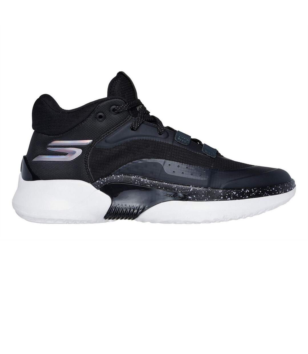 Baskets Motif/style Logo Resagrip Homme Noir Blanc Skechers-1