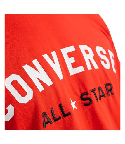 T-shirt Blanc Rouge Converse Printed