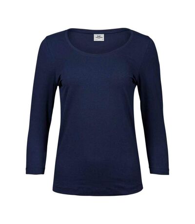 Tee Jays Womens/Ladies Stretch 3/4 Sleeve T-Shirt (Navy) - UTPC5238